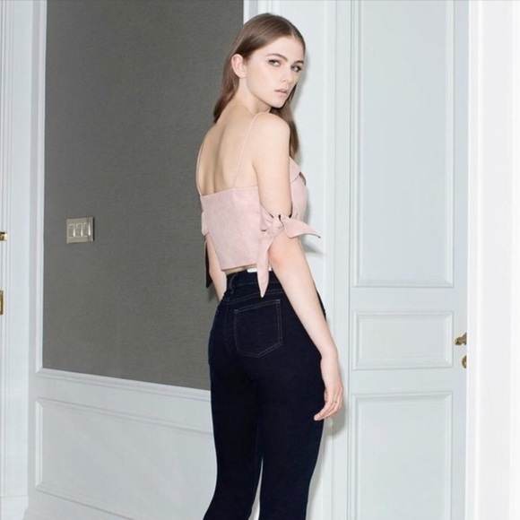 SUEDETTE TOP, LIGHT PINK - Picture 4 of 6